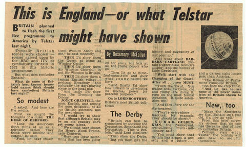 This is England—or what Telstar might have shown This is England—or what Telstar might have shown
