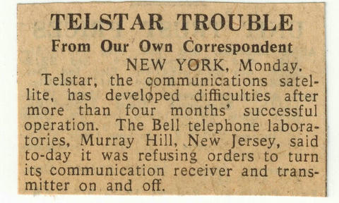 Telstar Trouble Telstar Trouble