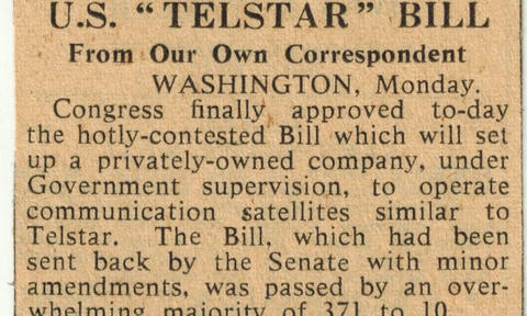 U.S. "Telstar" Bill U.S. "Telstar" Bill