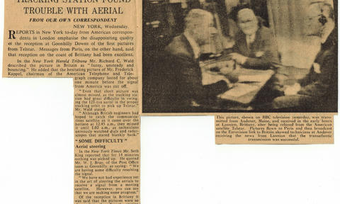 'Disappointing' Telstar Pictures in Britain 'Disappointing' Telstar Pictures in Britain